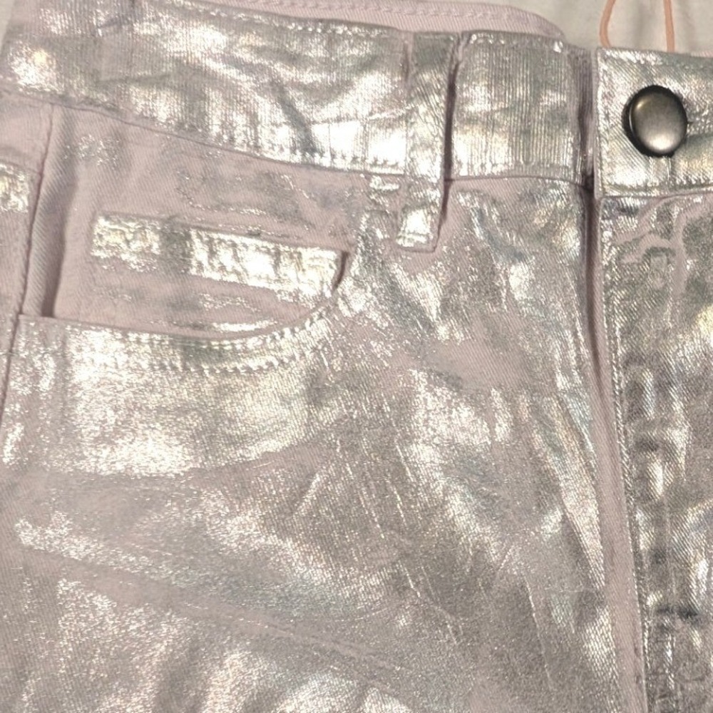 Chelsea & Violet GB Girls Black Faux Leather Flare Pants Bell Size Medium 8/10 - Picture 10 of 16